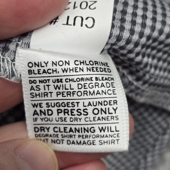 Mizzen Main Shirt Mens XXL Black White Check Button Spinnaker Trim Fit Office - Picture 7 of 11